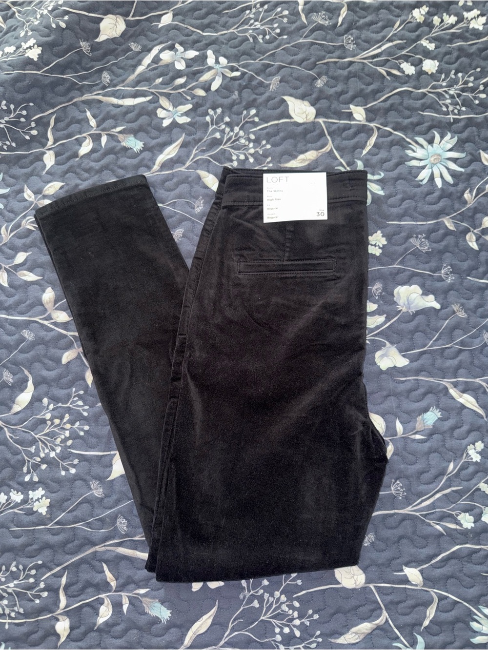 LOFT Black High-Rise Skinny Pants